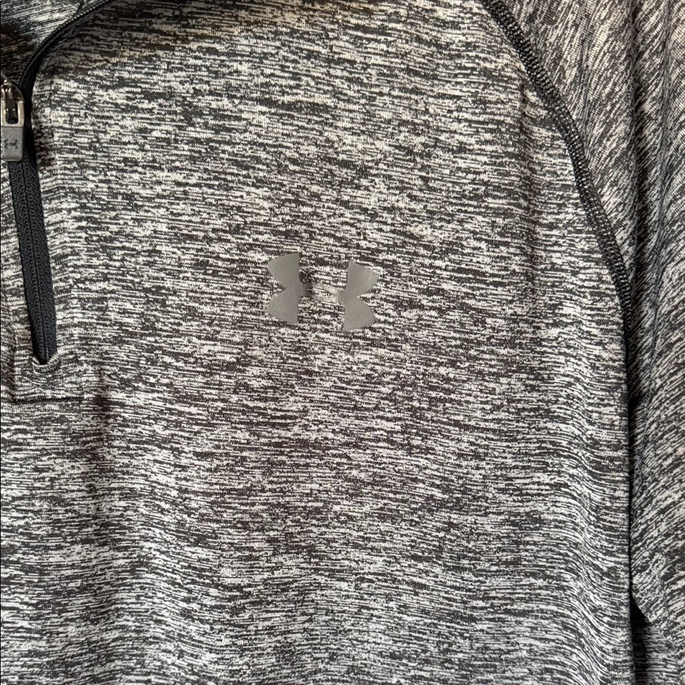 Under Armour Men’s Tech 2.0 1/2 Zip Long Sleeve Black/Gray Heather‎ Large